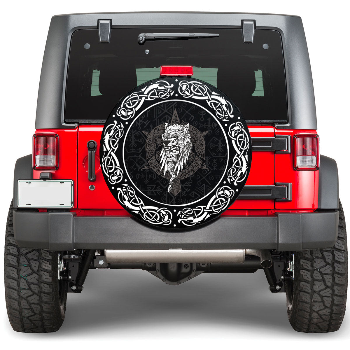 Viking Odin Warrior Viking Spare Tire Cover RLT12 - Wonder Print Shop