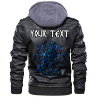 (Custom) Wonder Print Shop - Odin's Celtic Raven Scandinavian Tattoo 2 Leather Jacket RLT12 - Wonder Print Shop