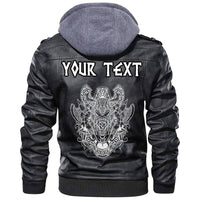 (Custom) Wonder Print Shop - Odin and Axes Leather Jacket RLT12 - Wonder Print Shop