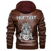 (Custom) Wonder Print Shop - Odin and Wolf Leather Jacket RLT12 - Wonder Print Shop