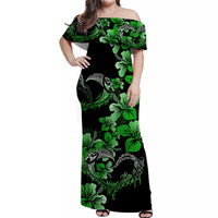 Polynesian Valentine Matching Hawaiian Shirt And Dress Hibiscus Flowers Green Style LT6 - Wonder Print Shop