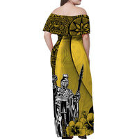 Hawaiian King Kamehameha Matching Hawaiian Shirt And Dress Vibe Yellow Style LT6 - Wonder Print Shop