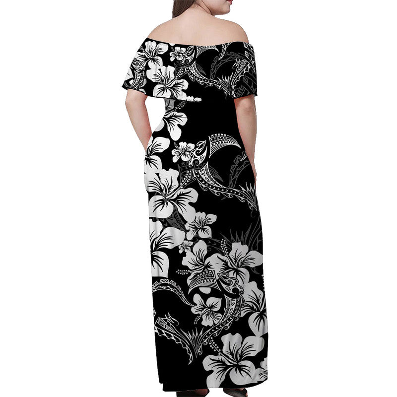 Polynesian Valentine Matching Hawaiian Shirt And Dress Hibiscus Flowers White Style LT6 - Wonder Print Shop