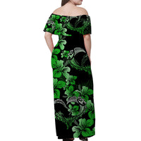 Polynesian Valentine Matching Hawaiian Shirt And Dress Hibiscus Flowers Green Style LT6 - Wonder Print Shop