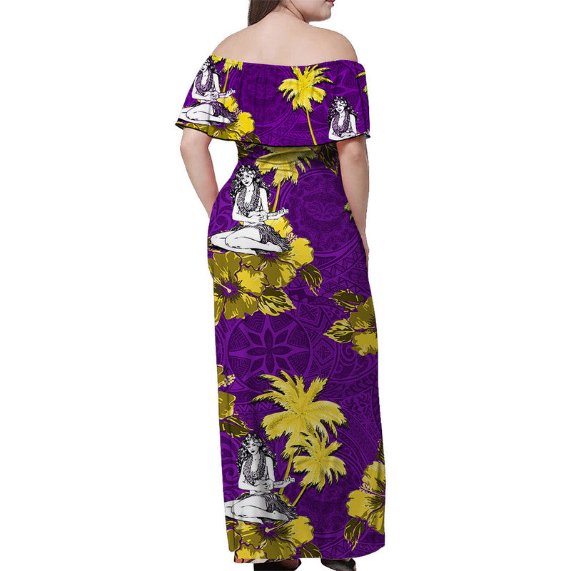 Polynesian Matching Hawaiian Shirt And Dress - Hawaii Summer Hula Girl No.6 LT6 - Wonder Print Shop