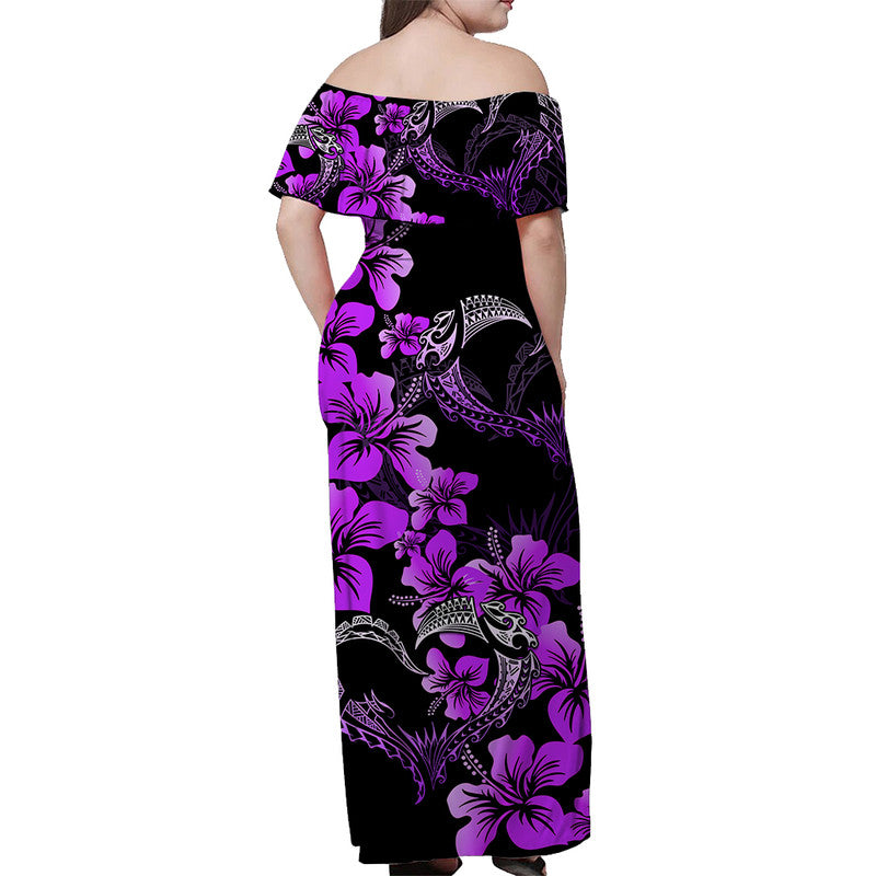 Polynesian Valentine Matching Hawaiian Shirt And Dress Hibiscus Flowers Purple Style LT6 - Wonder Print Shop