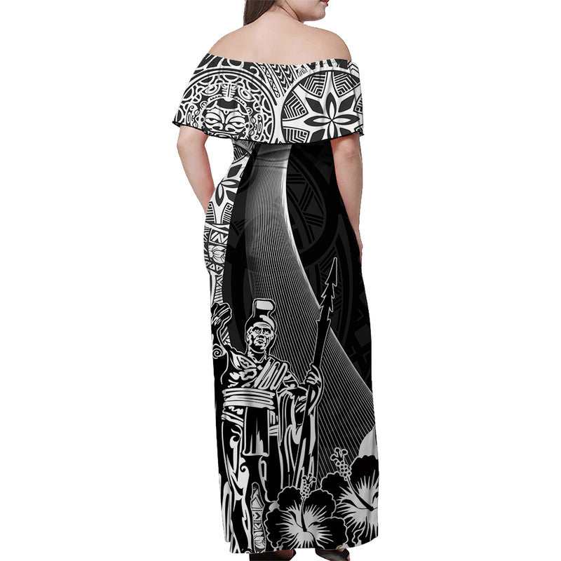 Hawaiian King Kamehameha Matching Hawaiian Shirt And Dress Vibe Black Style LT6 - Wonder Print Shop