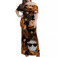 hawaii-summer-colorful-off-shoulder-long-dress-pineapple-orange