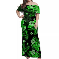 Hawaii Summer Colorful Matching Hawaiian Shirt And Dress Green LT6 - Wonder Print Shop