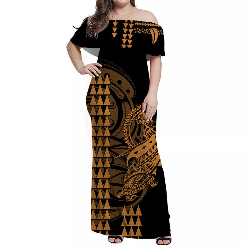 hawaii-polynesian-warrior-kakau-off-shoulder-long-dress-gold