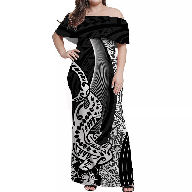 hawaiian-shark-polynesian-off-shoulder-long-dress-vibe-black-style