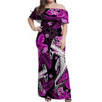 hawaii-summer-colorful-off-shoulder-long-dress-shark-purple