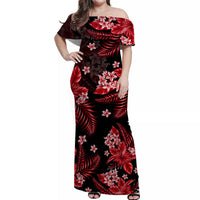 Hawaii Summer Colorful Matching Hawaiian Shirt And Dress Red LT6 - Wonder Print Shop