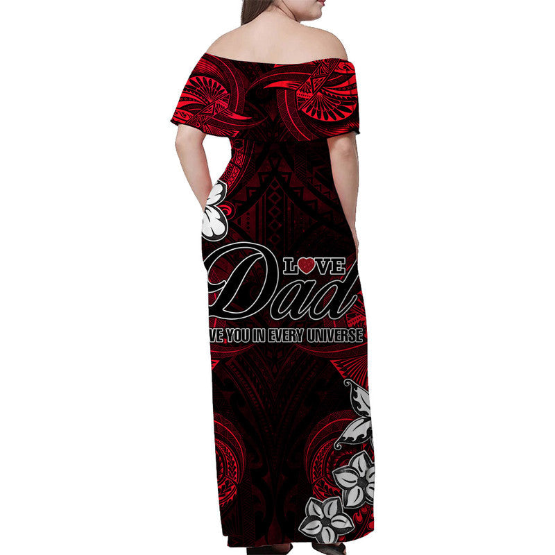 custom-personalised-polynesian-fathers-day-off-shoulder-long-dress-i-love-you-in-every-universe-red