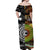 New Zealand Australia Hawaiian Couple Outfits Maori Aboriginal Matching Hawaiian Shirt And Dress Together Black LT8 - Wonder Print Shop