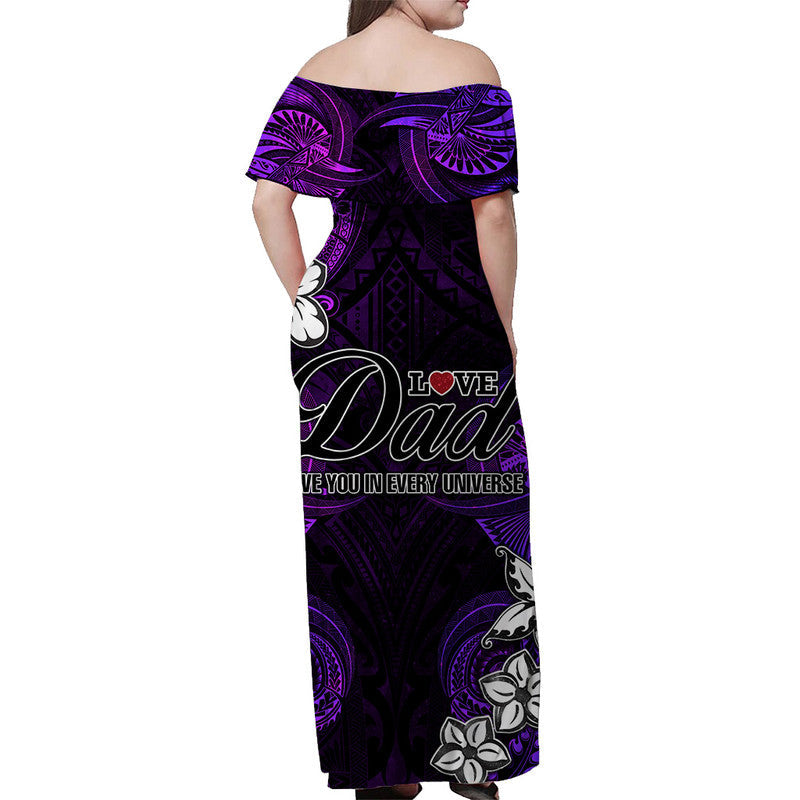custom-personalised-polynesian-fathers-day-off-shoulder-long-dress-i-love-you-in-every-universe-purple