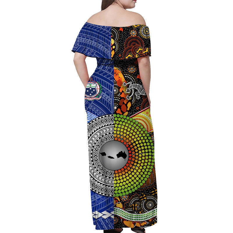 samoa-and-australia-aboriginal-off-shoulder-long-dress-together