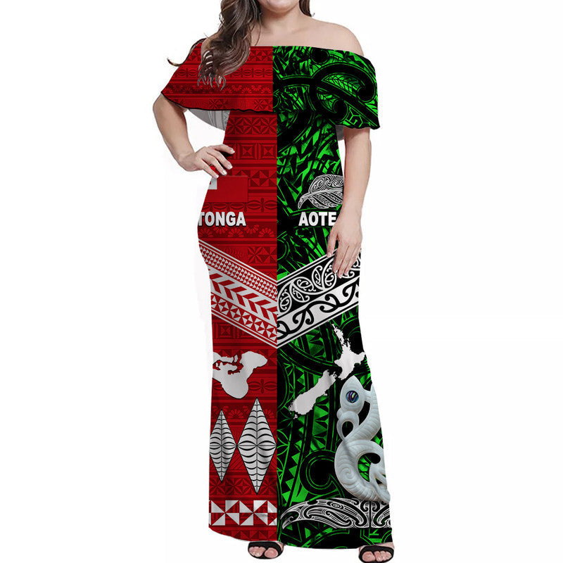 new-zealand-and-tonga-off-shoulder-long-dress-together-green