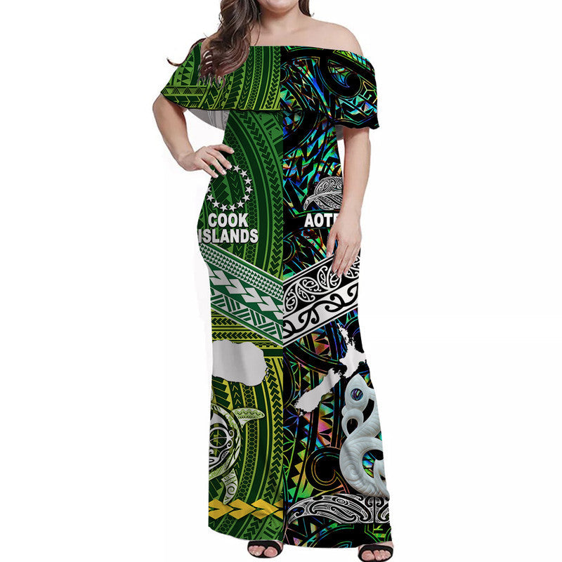 new-zealand-and-cook-islands-off-shoulder-long-dress-together-paua-shell