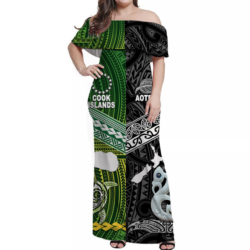new-zealand-and-cook-islands-off-shoulder-long-dress-together-black