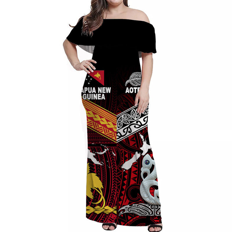 new-zealand-and-papua-new-guinea-off-shoulder-long-dress-together-red