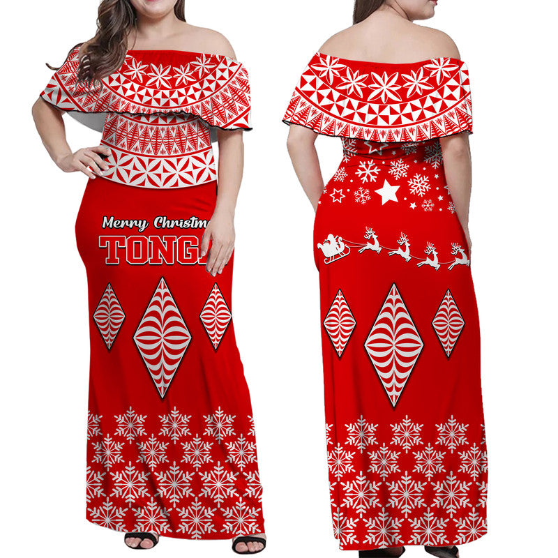 Tonga Kupesi Ngatu Merry Christmas Matching Hawaiian Shirt And Dress LT9 - Wonder Print Shop