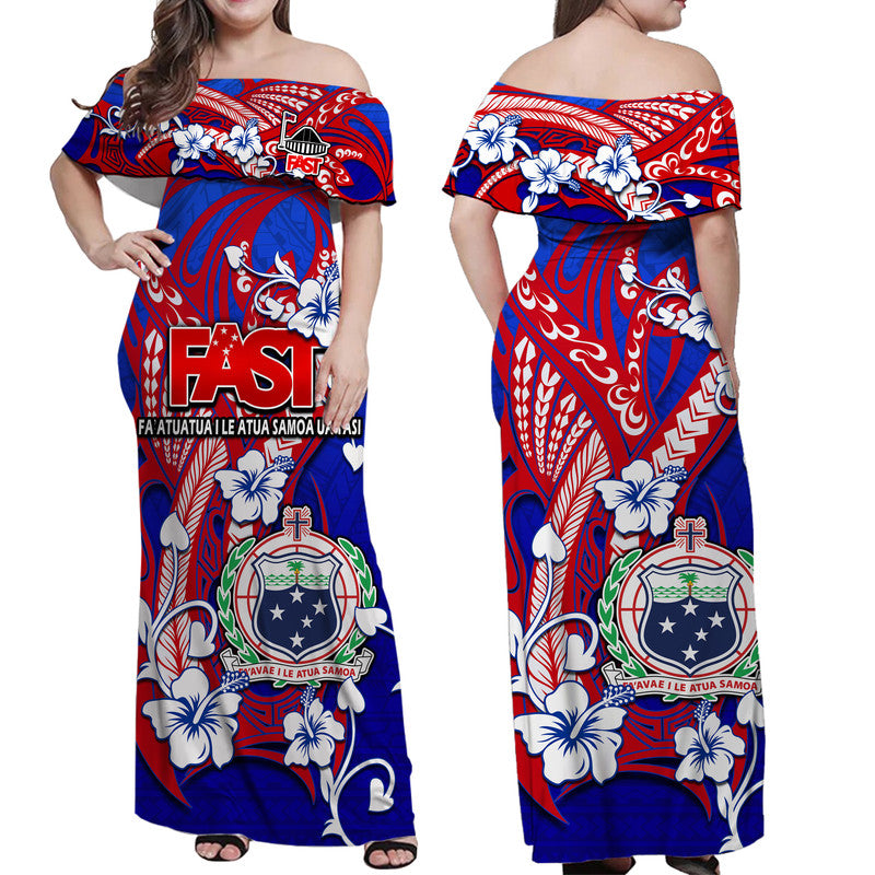 Special Samoa FAST Party Matching Hawaiian Shirt And Dress Tribal Samoan Hibiscus Design LT9 - Wonder Print Shop