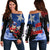 Puerto Rico Off Shoulder Sweater Soy De Aqui Como El Coqui - Wonder Print Shop