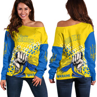 Personalised Ukraine Off Shoulder Sweater 31st Independence Anniversary - Wonder Print Shop