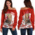 Canada Day Off Shoulder Sweater Patriot Beaver Mix Maple Leaf - Wonder Print Shop