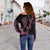 Hawaii Off Shoulder Sweater Breast Cancer Survivor Mix Hibiscus - Wonder Print Shop
