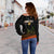 (Custom Personalised) Portugal Pena Palace Sketch Art Off Shoulder Sweater Portuguese Map - Wonder Print Shop