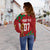 Personalised Portugal World Cup 2022 Off Shoulder Sweater Portuguesa Selecao - Wonder Print Shop