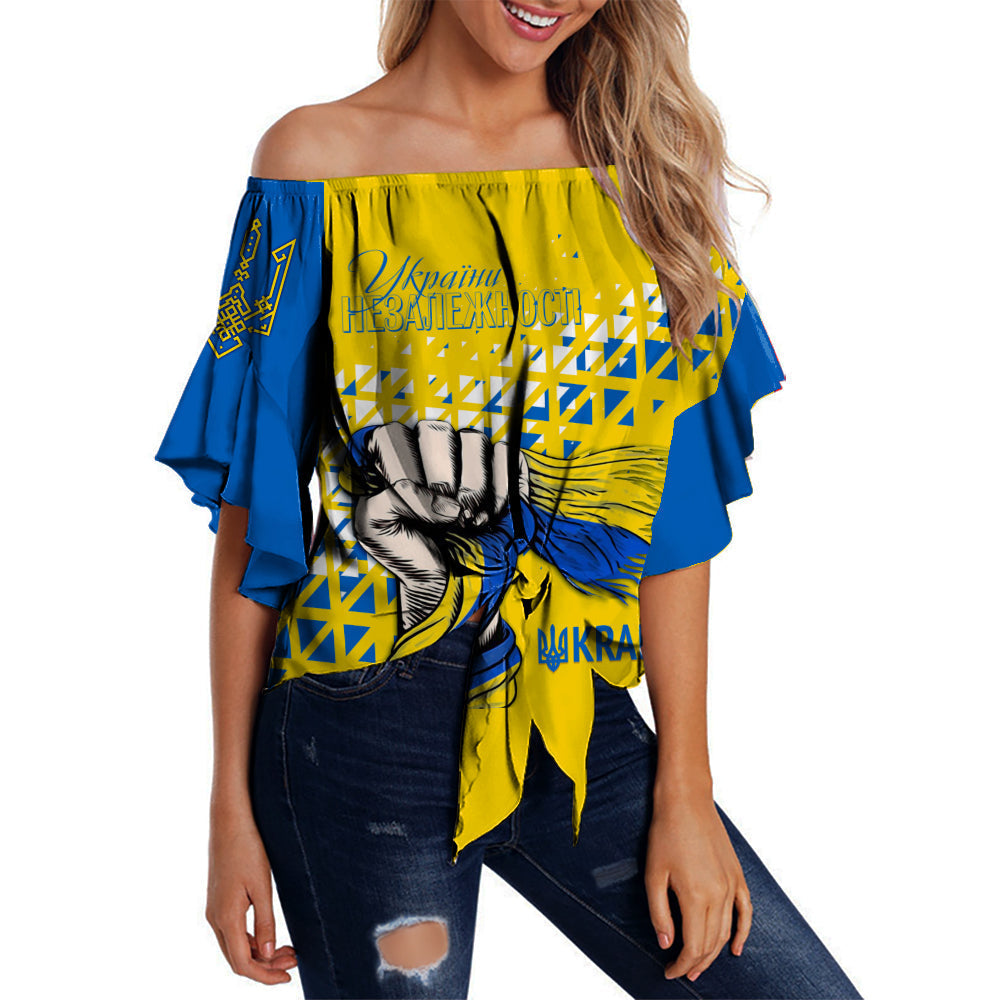 personalised-ukraine-off-shoulder-waist-wrap-top-31st-independence-anniversary