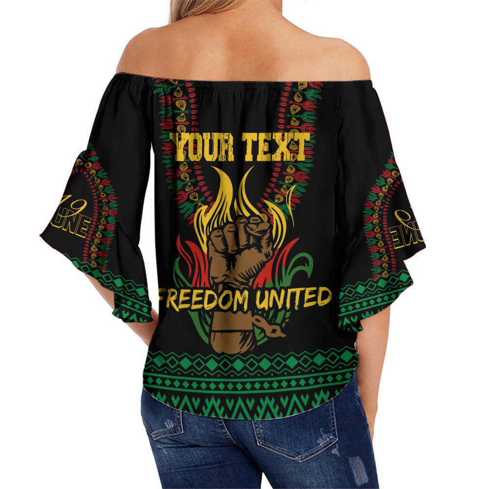 juneteenth-dashiki-personalised-off-shoulder-waist-wrap-top-freedom-united-pan-african-flag