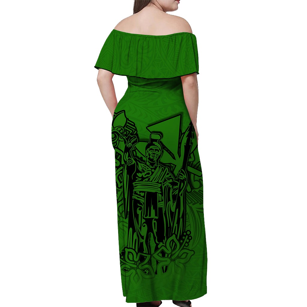 hawaii-king-off-shoulder-long-dress-polynesian-green-style