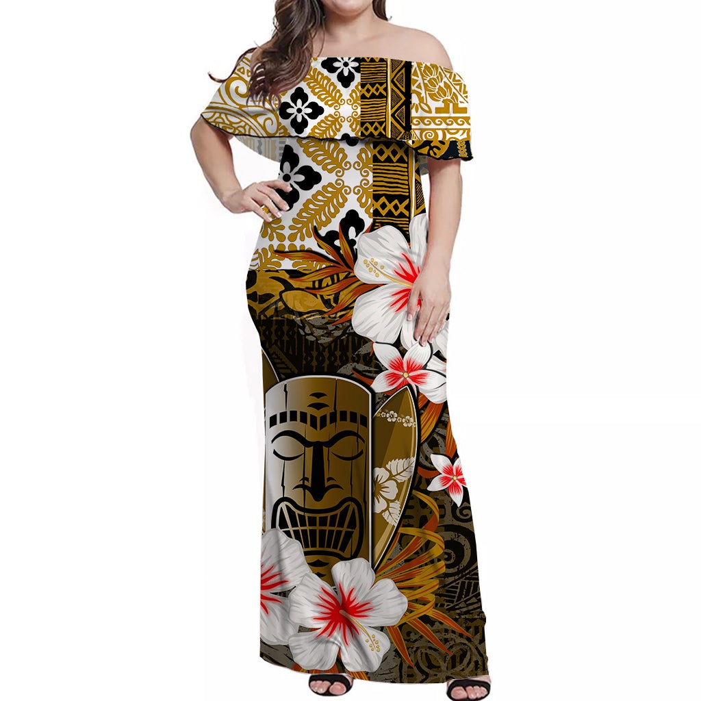 hawaii-tiki-off-shoulder-long-dress-gold-style