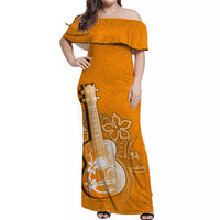 hawaii-ukulele-off-shoulder-long-dress-polynesian-orange-style