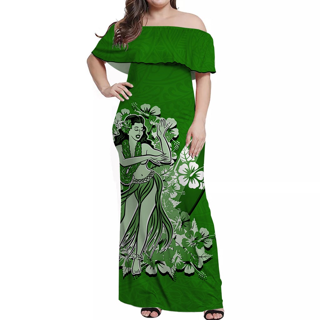 hawaii-hula-girl-off-shoulder-long-dress-polynesian-green-style