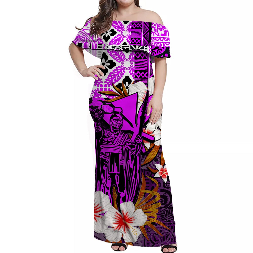 hawaii-king-off-shoulder-long-dress-purple-style