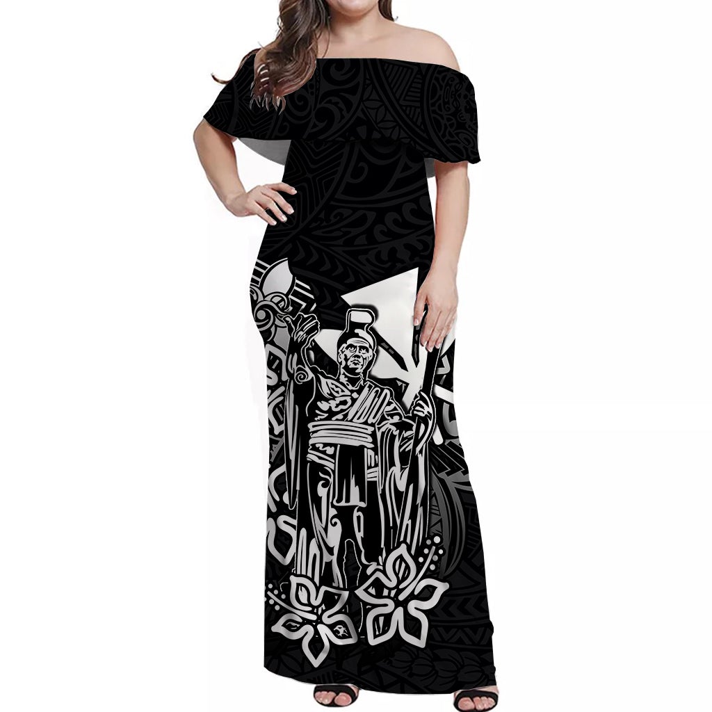 hawaii-king-off-shoulder-long-dress-polynesian-black-style