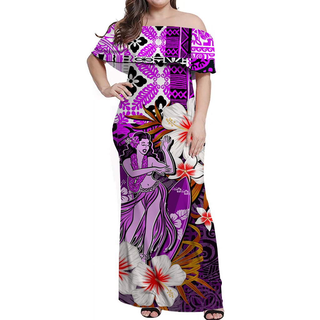 hawaii-hula-girl-off-shoulder-long-dress-purple-style