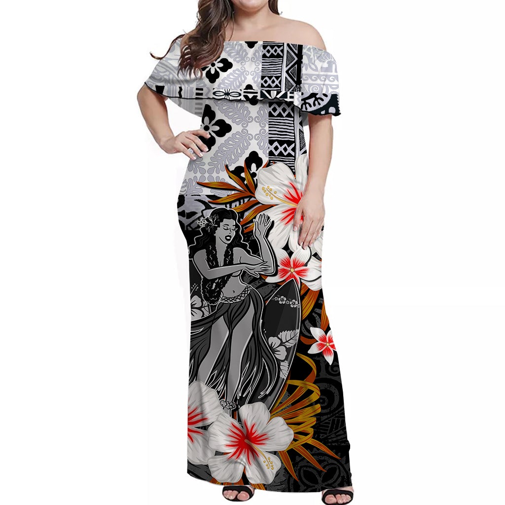 hawaii-hula-girl-off-shoulder-long-dress-black-style