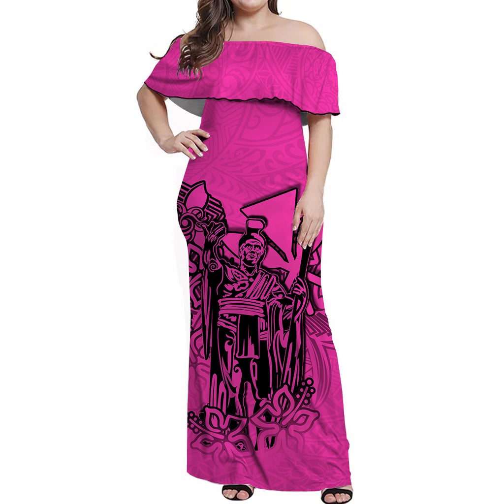 hawaii-king-off-shoulder-long-dress-polynesian-pink-style