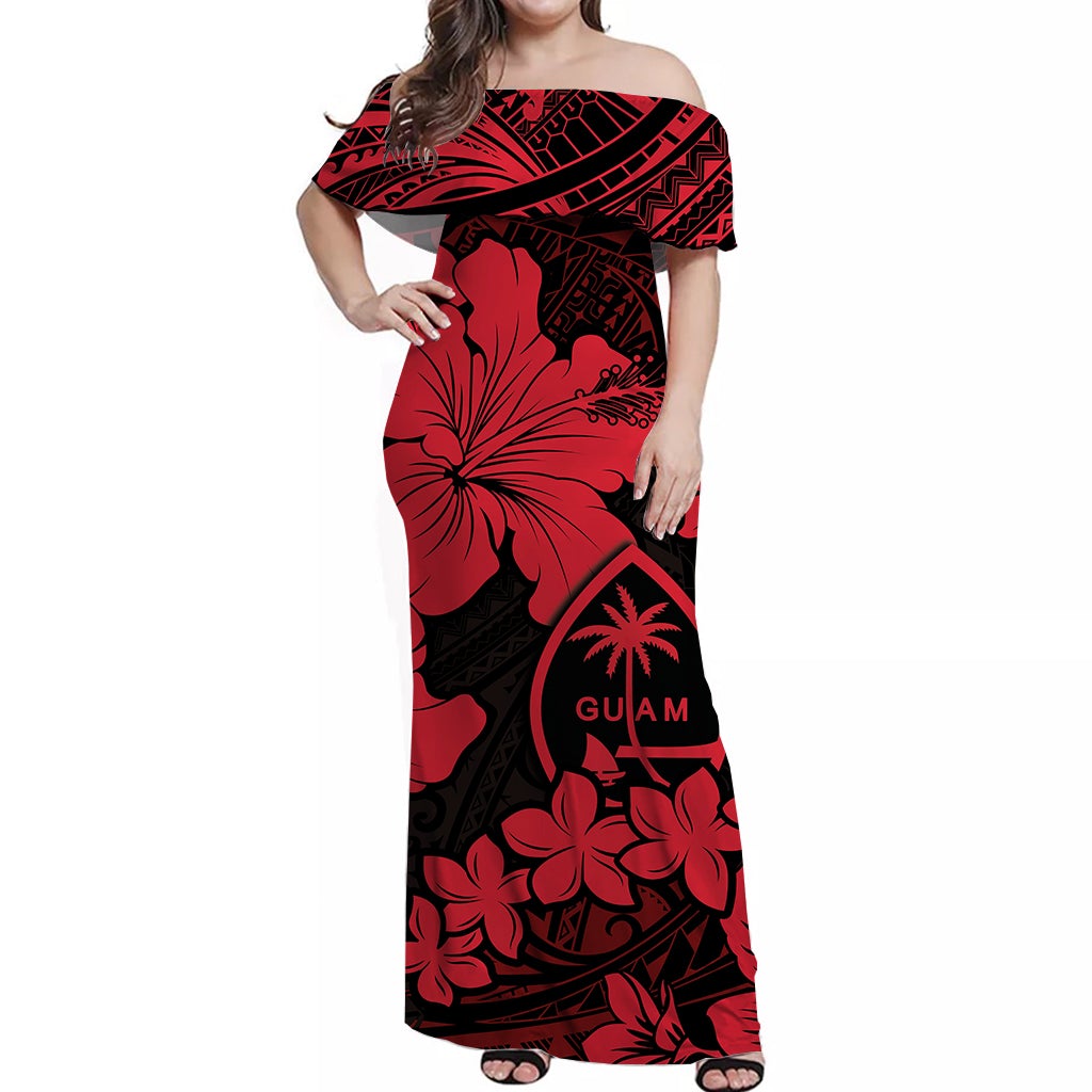 guam-off-shoulder-long-dress-hibiscus-red-style