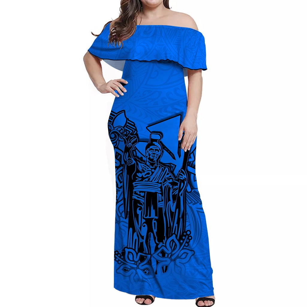 hawaii-king-off-shoulder-long-dress-polynesian-blue-style