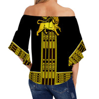 ethiopia-off-shoulder-waist-wrap-top-ethiopian-lion-of-judah-tibeb-vibes-no1-ver-black