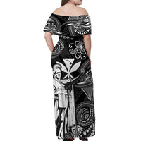 hawaii-king-kamehameha-map-polynesian-off-shoulder-long-dress-kanaka-maoli-unique-style-black