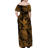 Hawaii Pineapple Polynesian Matching Hawaiian Outfits For Couples Unique Style - Gold LT8 - Wonder Print Shop