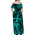 Polynesian Matching Hawaiian Outfits For Couples Hawaii Hula Matching Hawaiian Shirt And Dress Unique Style - Turquoise LT8 - Wonder Print Shop